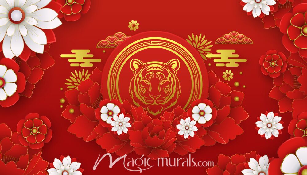 Chinese Tiger Wallpaper 3225 Wallpaper Wall Mural