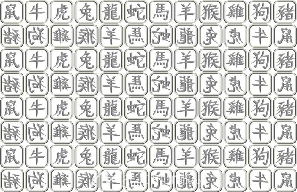 Chinese Zodiac Illustrations 5906 Wallpaper Wall Mural