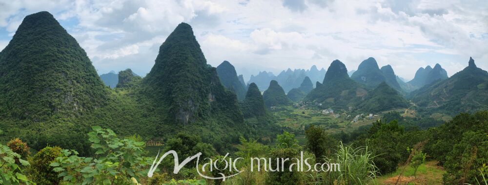 Karst Mountains at Yangshuo China Wallpaper Wall Mural