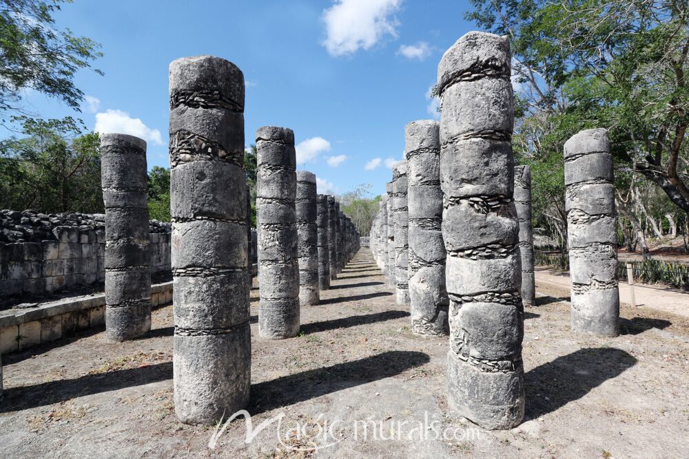 Chichen Itza Temple Warriors 4030 Wallpaper Wall Mural