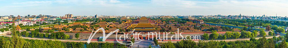 Forbidden City Beijing China Aerial Wallpaper Wall Mural