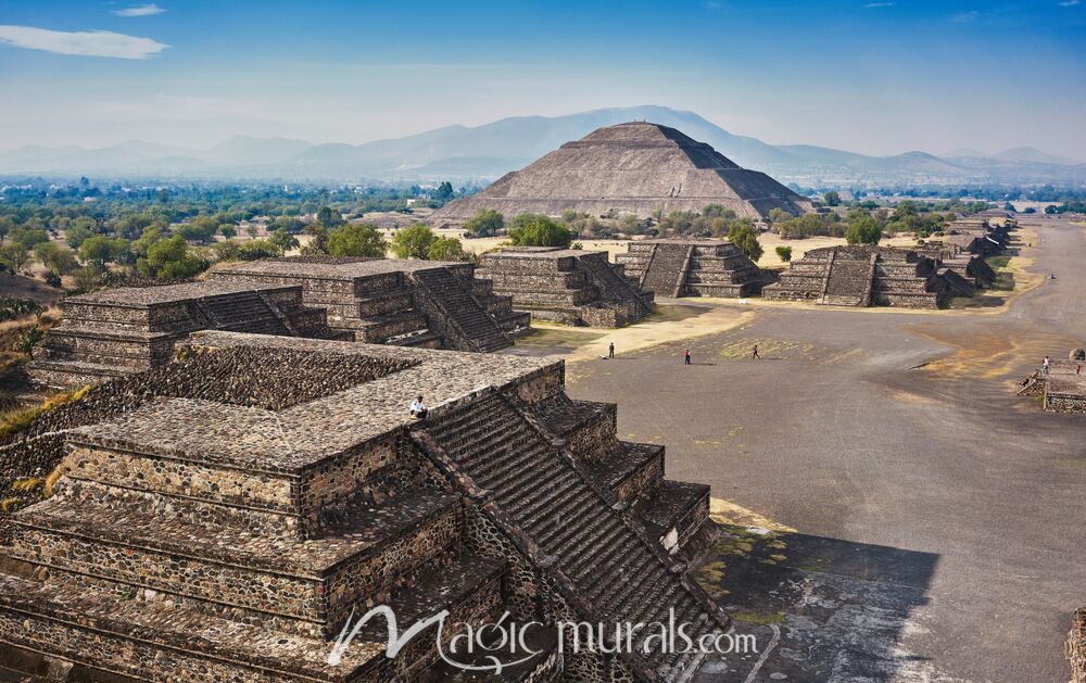 Teotihuacan Pyramids of Sun and Moon 5498 Wallpaper Wall Mural