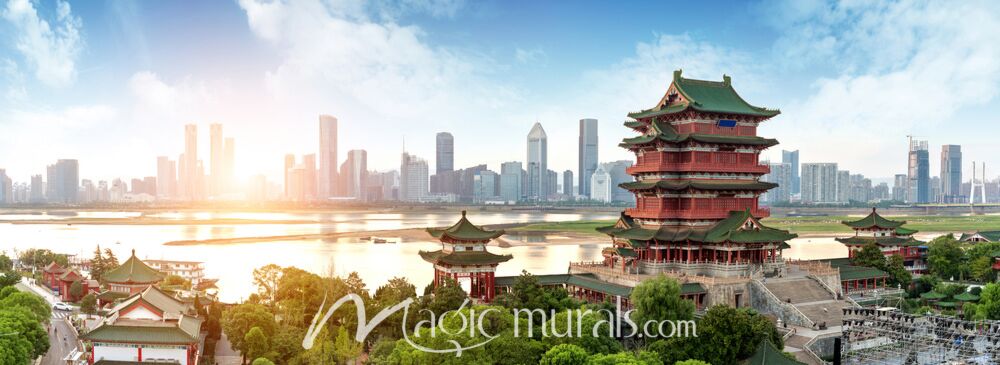 Nanchang China Skyline Wallpaper Wall Mural