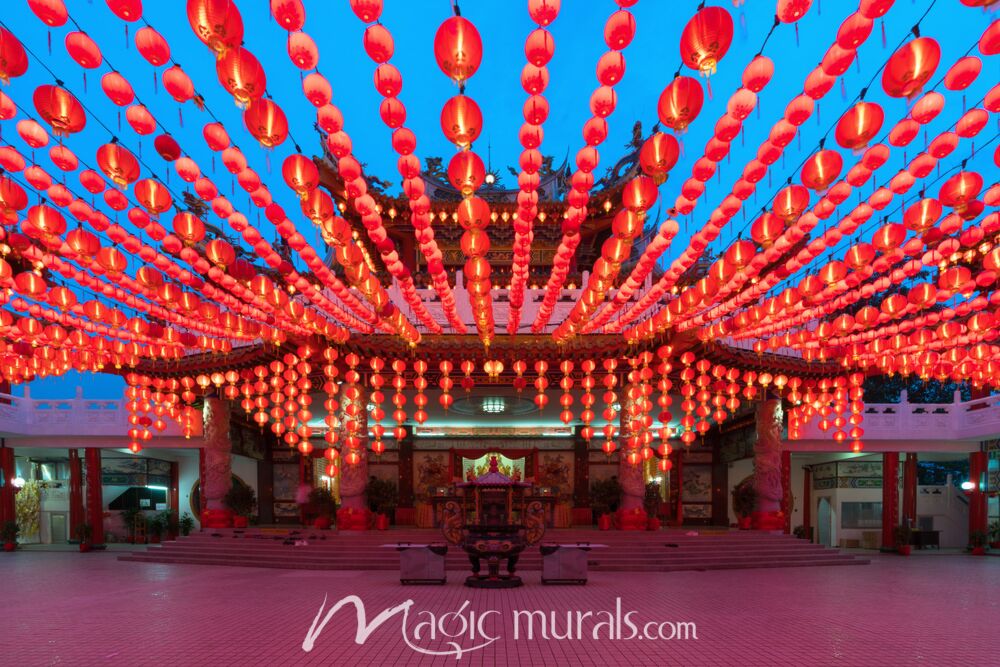 Lanterns at Thean Hou Temple Malaysia 9359 Wallpaper Wall Mural