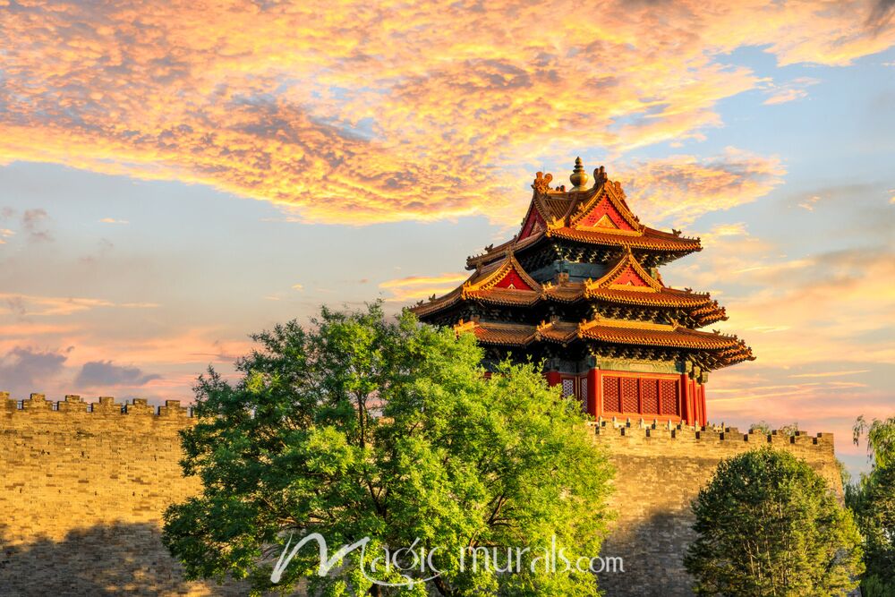 Forbidden City Watchtower 0393 Wallpaper Wall Mural