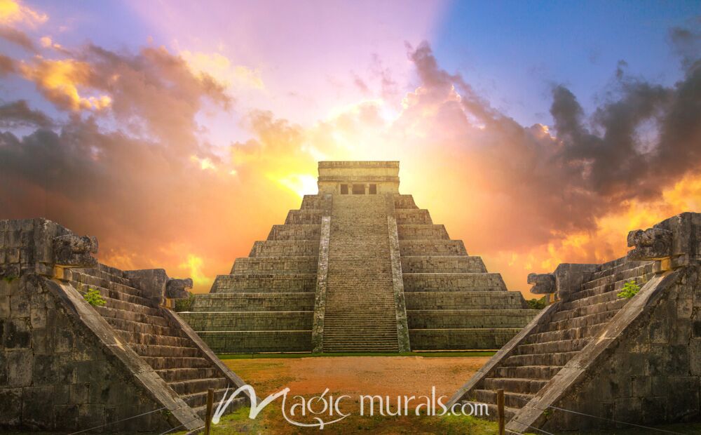 El Castillo Pyramid 9145 Wallpaper Wall Mural