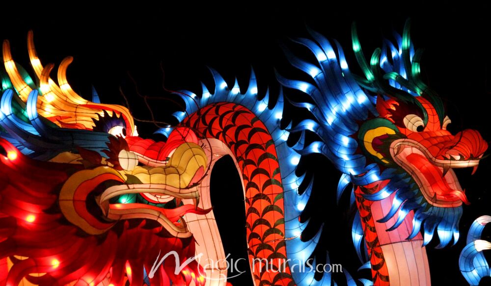 Chinese Dragon Lantern 5120 Wallpaper Wall Mural