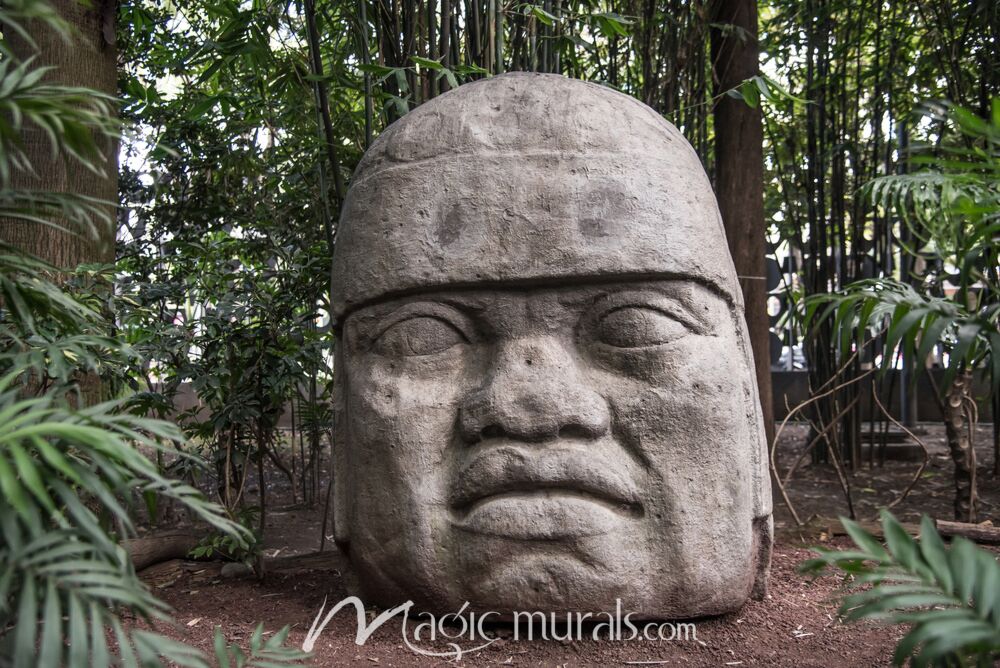 Olmec Head 4646 Wallpaper Wall Mural