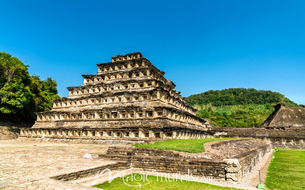 El Tajin Pyramid of the Niches 3383 Wallpaper Wall Mural