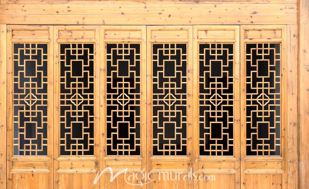 Traditional Chinese Doors 1908 Wallpaper Wall Mural