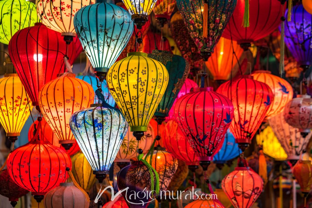 Chinese Lanterns 6501 Wallpaper Wall Mural