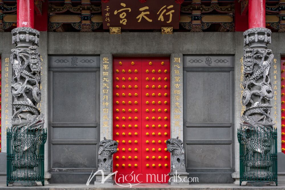 Chinese Temple Door 1202 Wallpaper Wall Mural