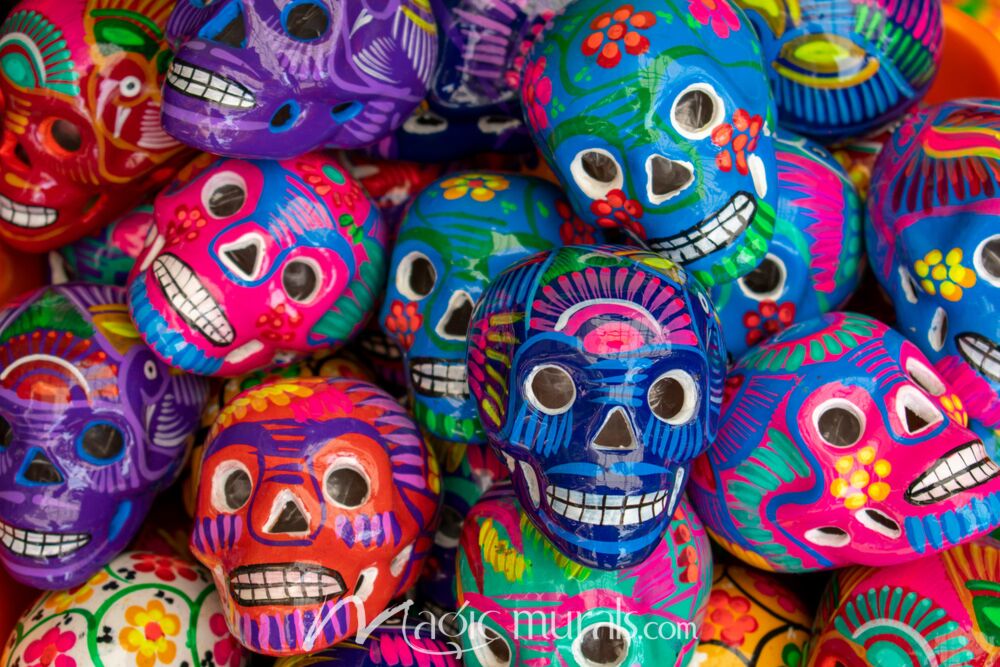 Sugar Skull Masks 4023 Wallpaper Wall Mural