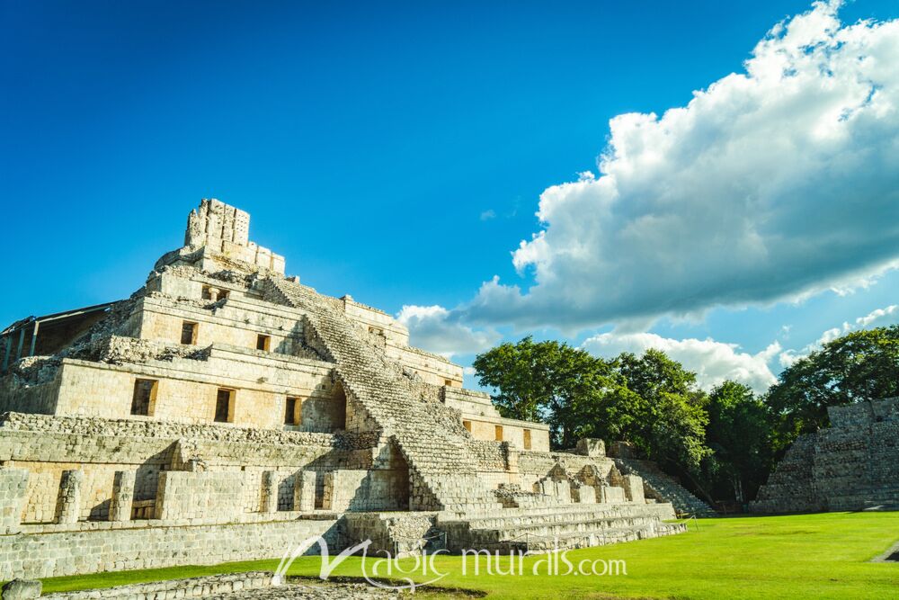 Mayan Pyramid Campeche 6566 Wallpaper Wall Mural