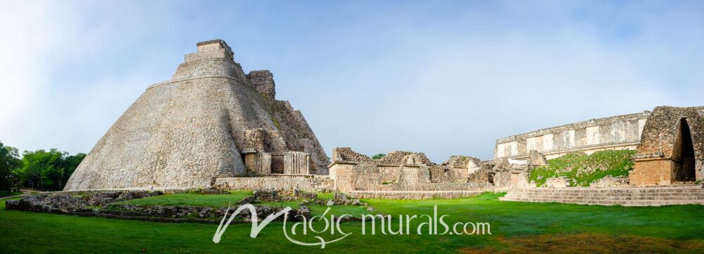 Uxmal Magician Pyramid 0857 Wallpaper Wall Mural