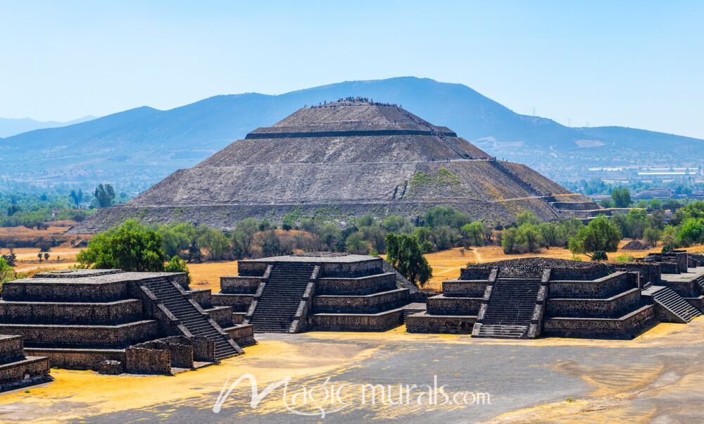 Teotihuacan Sun Pyramid 9644 Wallpaper Wall Mural