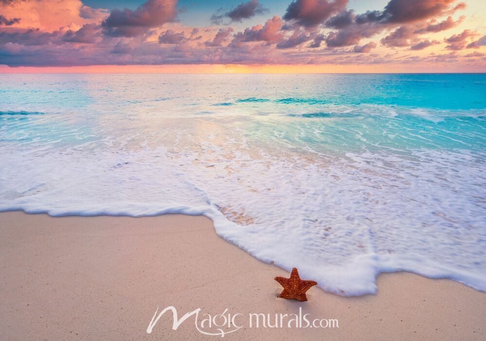 Cancun Beach Starfish 3440 Wallpaper Wall Mural