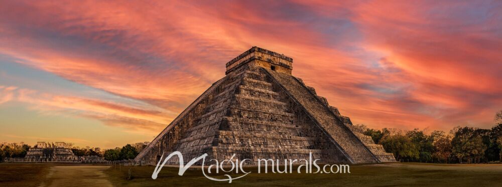 Chichen Itza Sunset 4445 Wallpaper Wall Mural