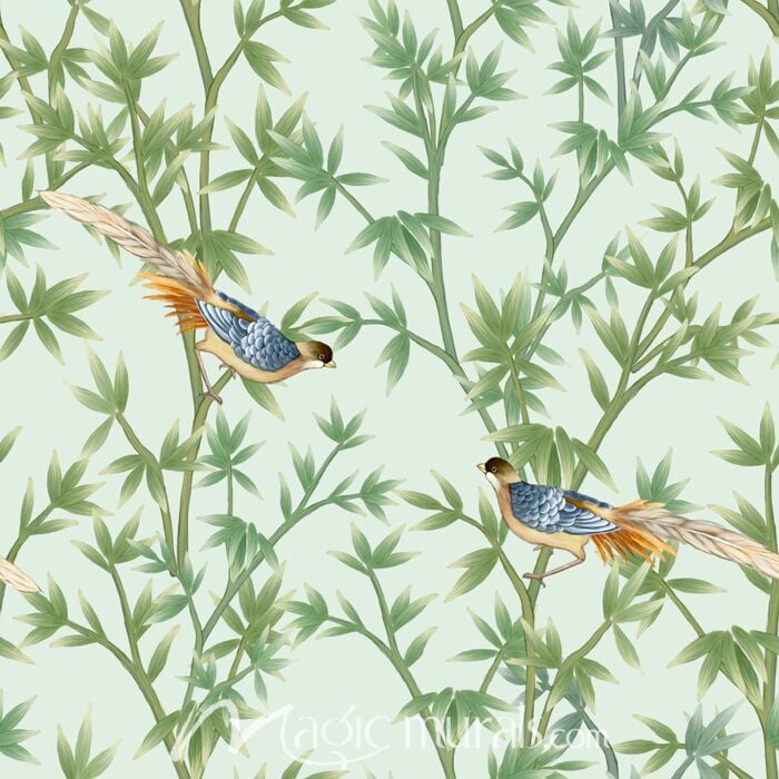 Birds and Bamboo 1190 Wallpaper Wall Mural