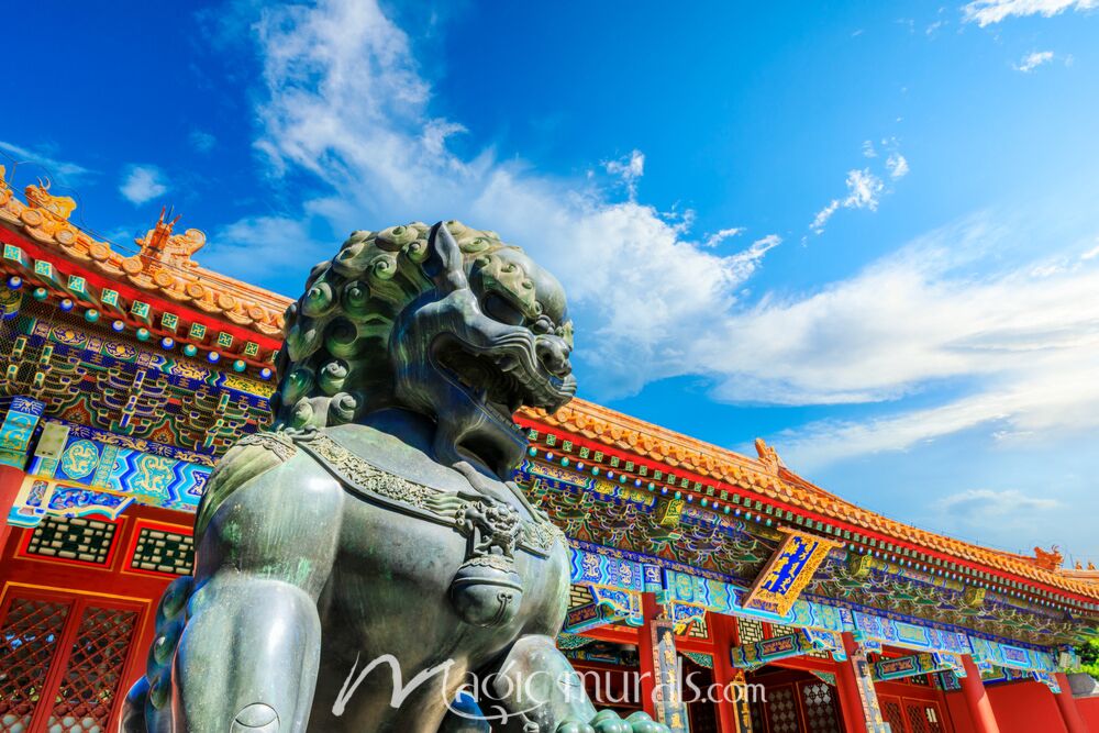 Bronze Lion at Summer Palace Beijing 8530 Wallpaper Wall Mural