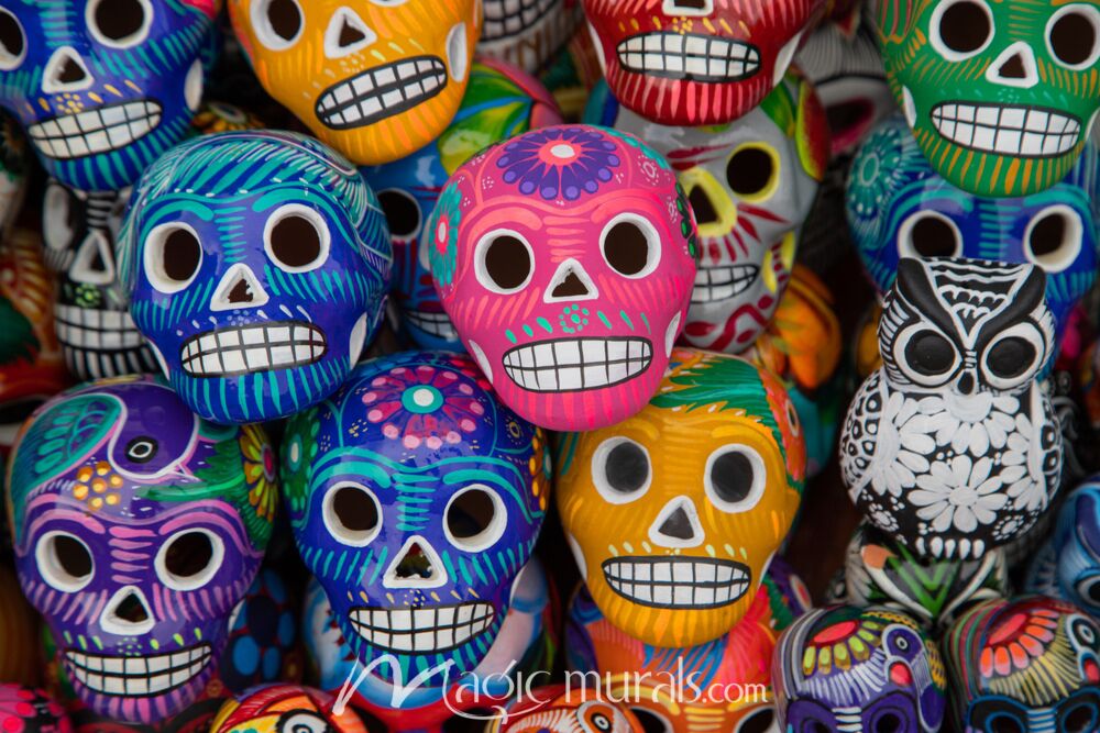 Sugar Skull Masks 0670 Wallpaper Wall Mural