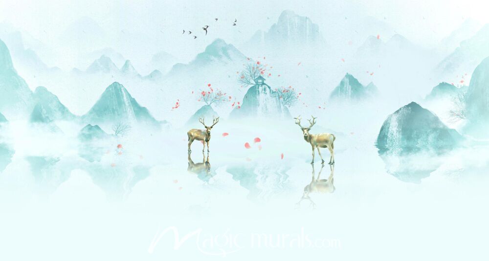 Modern Ink Wash Landscape 5670 Wallpaper Wall Mural