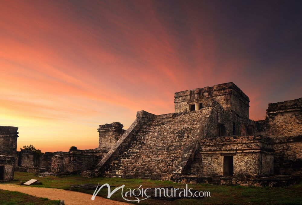 Castillo Fortress Tulum 9259 Wallpaper Wall Mural