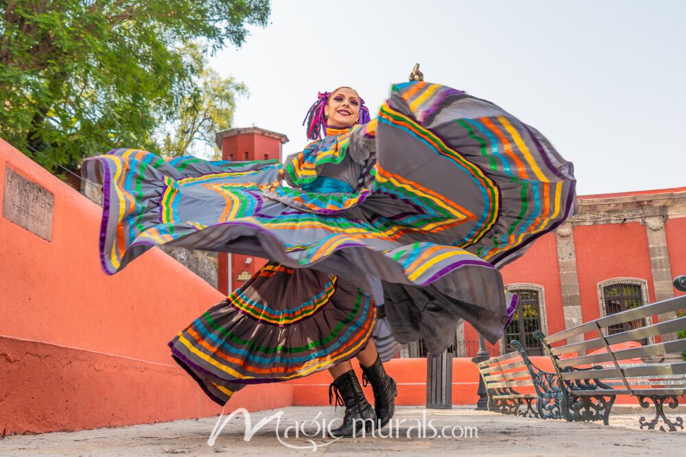 Mexican Folklore Dancer 1061 Wallpaper Wall Mural