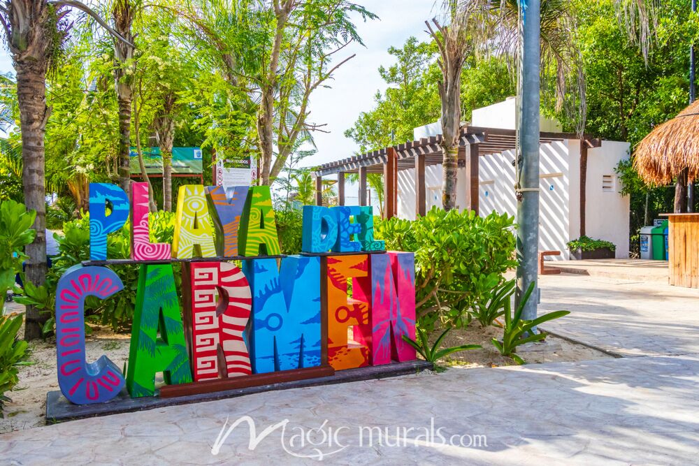 Playa del Carmen Welcome 0098 Wallpaper Wall Mural