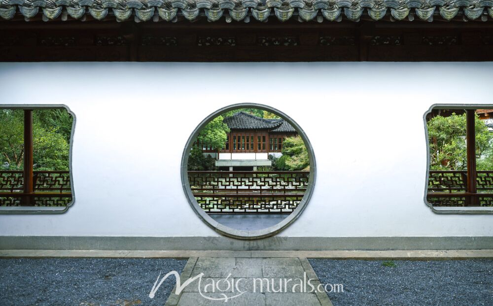 Chinese Garden Doorway 0238 Wallpaper Wall Mural