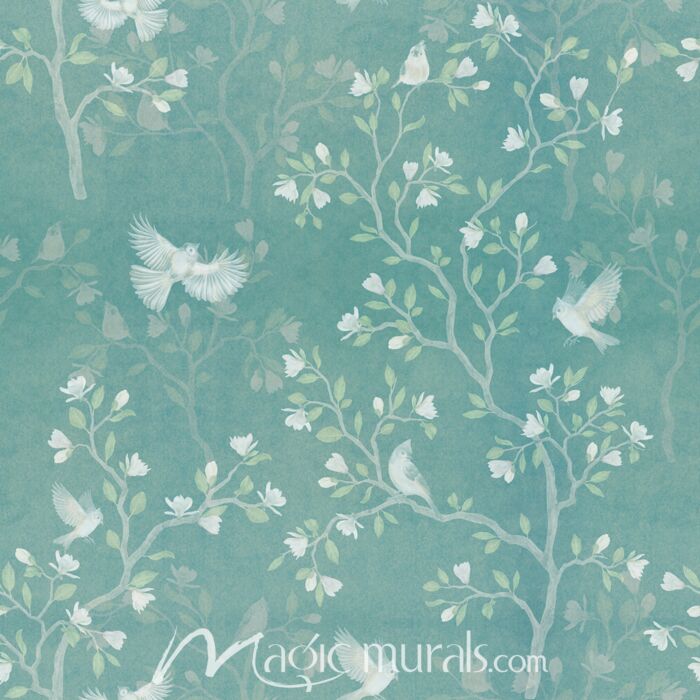 Magnolia and Birds 0506 Wallpaper Wall Mural