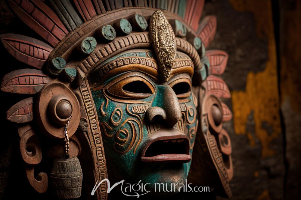 Mayan Style Graphic 9877 Wallpaper Wall Mural