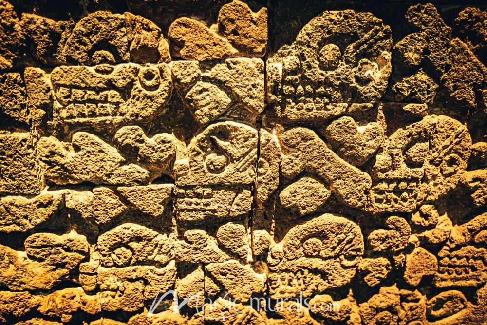 Aztec Temple Carving 9250 Wallpaper Wall Mural