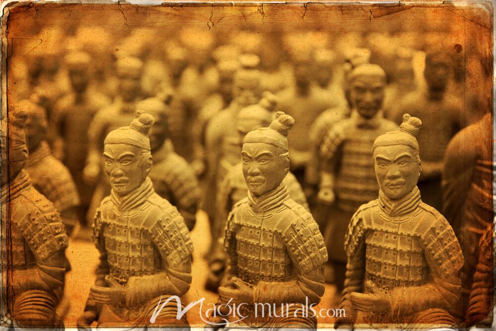 Chinese Terracotta Warriors 4046 Wallpaper Wall Mural