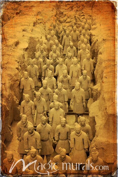 Chinese Terracotta Warriors 4057 Wallpaper Wall Mural