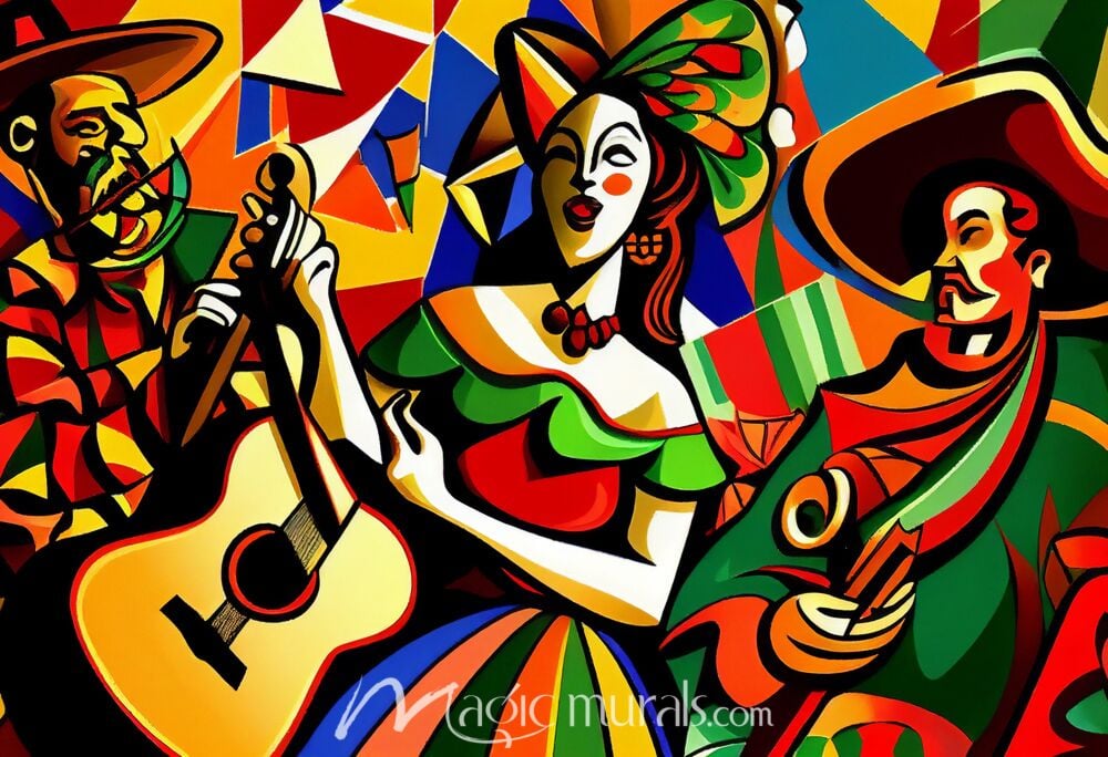 Mexican Flamenco Dancers 1653 Wallpaper Wall Mural