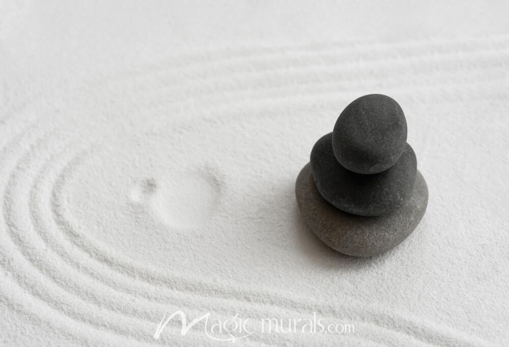 Zen Garden with Stone 3287 Wallpaper Wall Mural