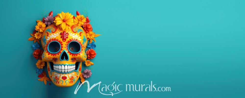 Sugar Skull Backdrop 6921 Wallpaper Wall Mural