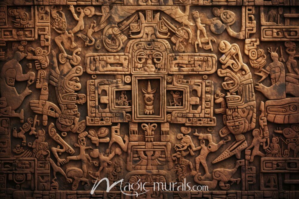 Mayan Glyphs 4783 Wallpaper Wall Mural