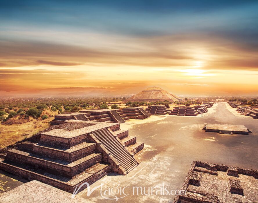 Teotihuacan Pyramids 3517 Wallpaper Wall Mural