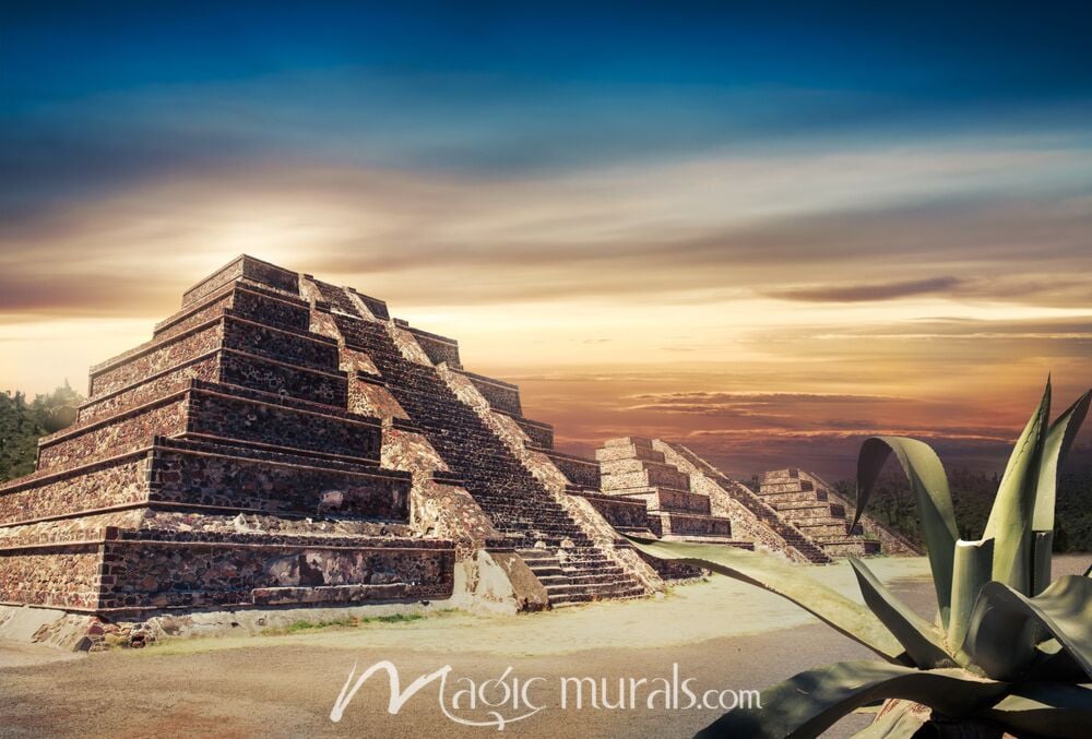 AI Mesoamerican Pyramid 3647 Wallpaper Wall Mural