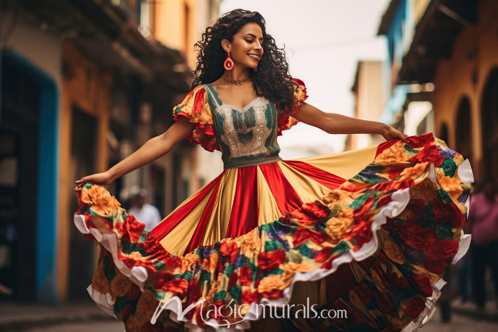 Mexican Folk Dancer 4081 Wallpaper Wall Mural