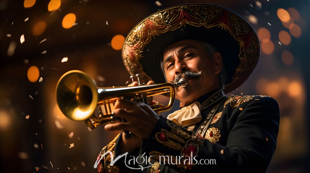 Mariachi Musician 2043 Wallpaper Wall Mural