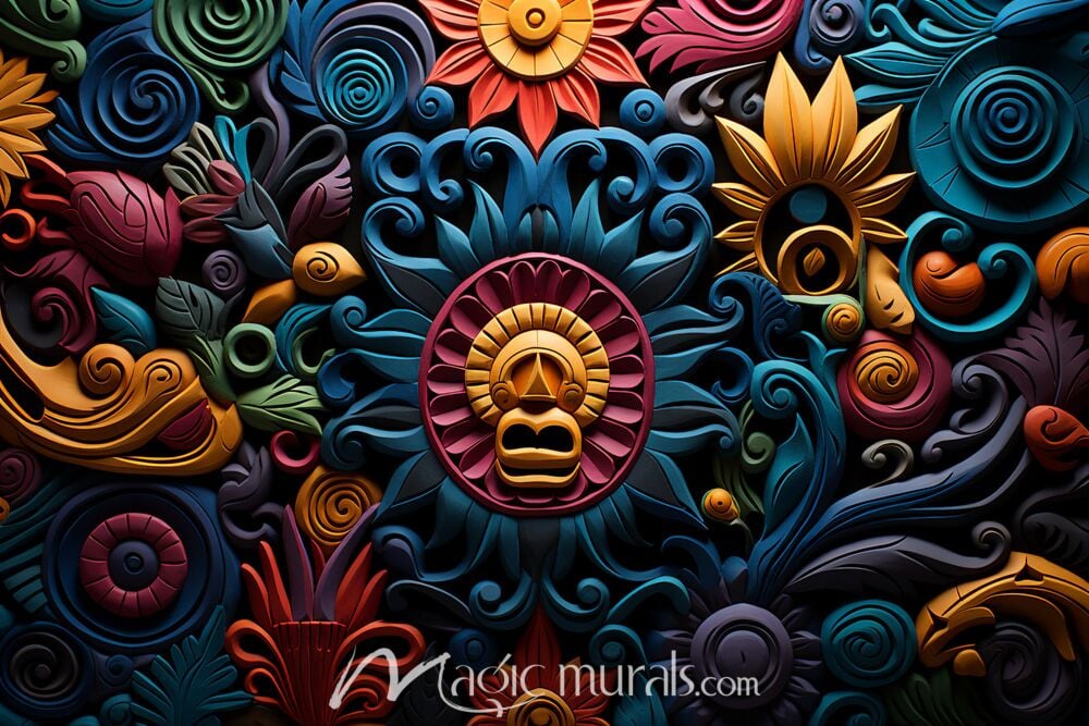 Embroidered Masks 5004 Wallpaper Wall Mural