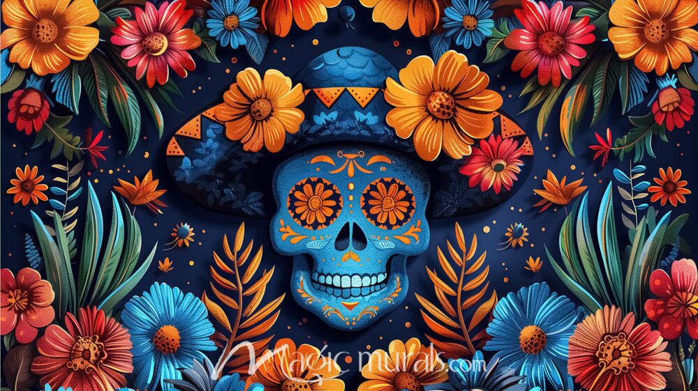 Sugar Skulls 6254 Wallpaper Wall Mural