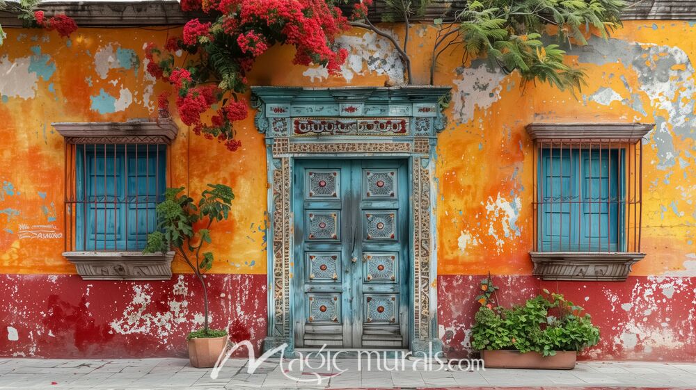 Mexican Streetscape 9029 Wallpaper Wall Mural