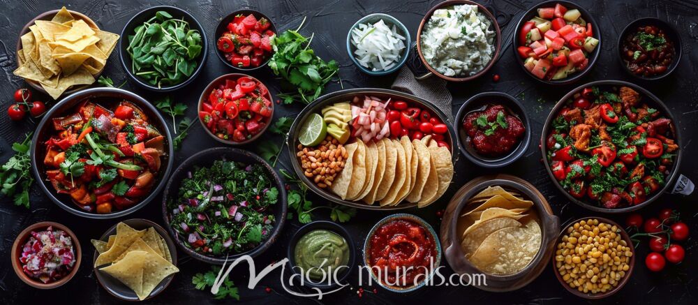 Mexican Buffet 6093 Wallpaper Wall Mural