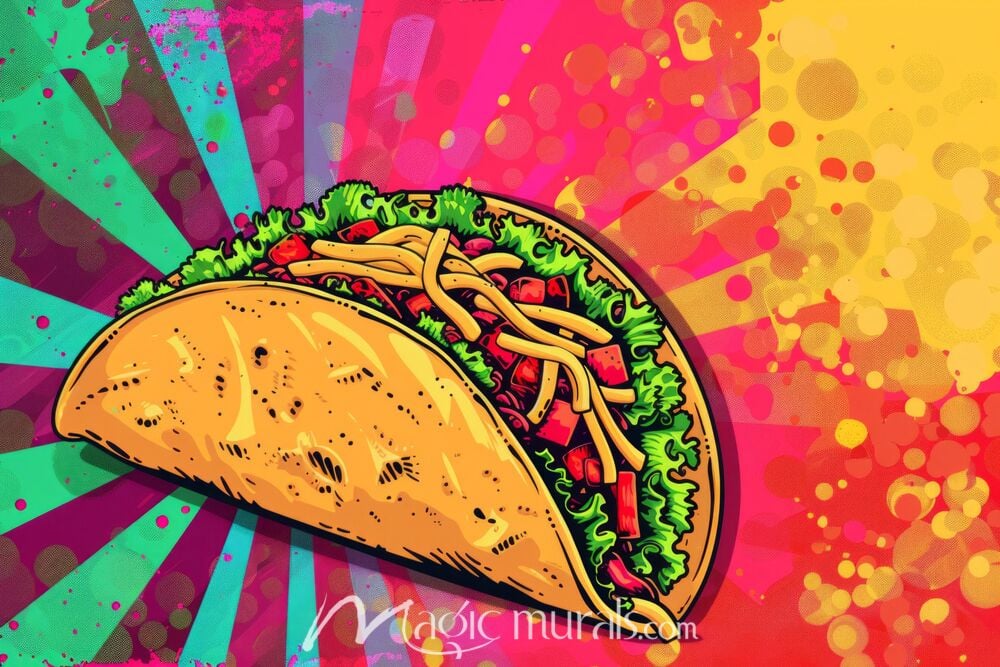 Psychedelic Taco 6228 Wallpaper Wall Mural