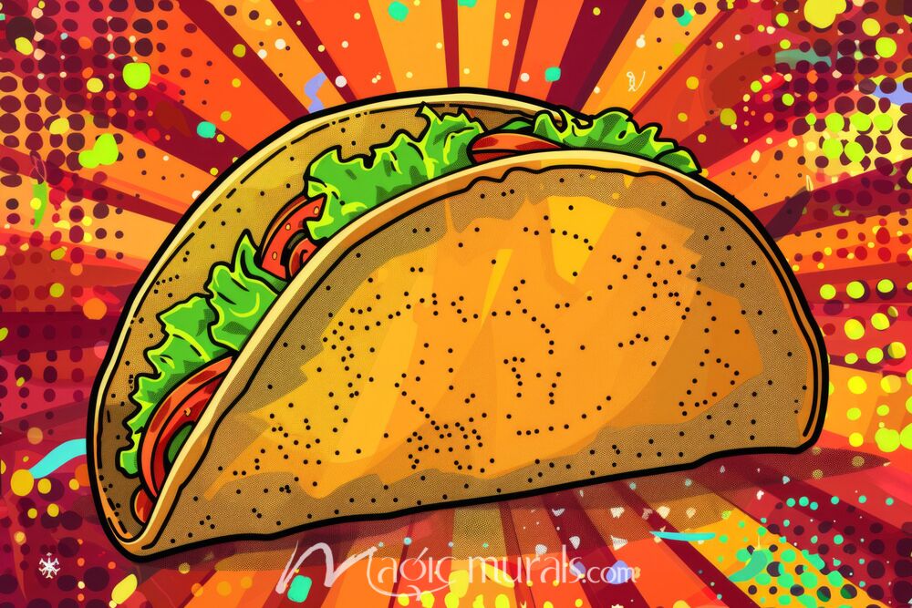 Psychedelic Taco 6269 Wallpaper Wall Mural