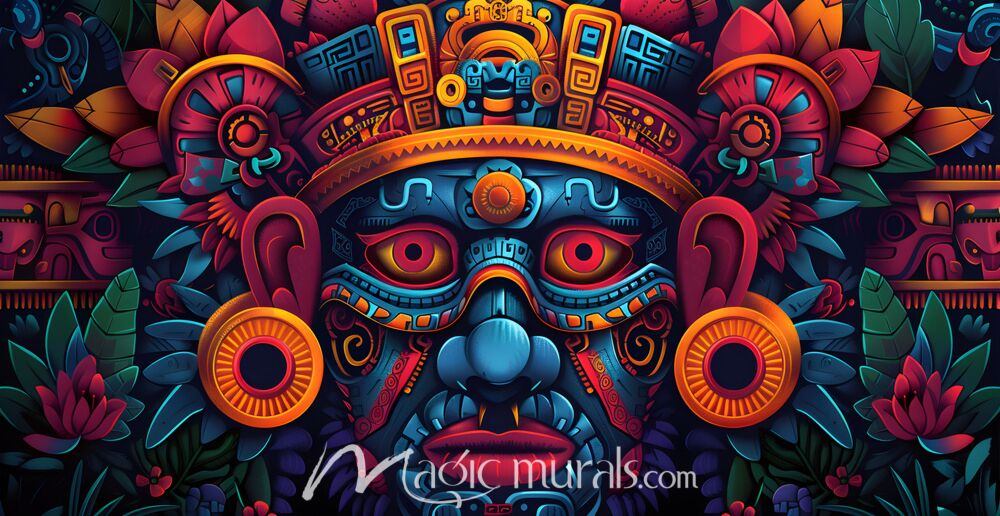 Mesoamerican Mask 2490 Wallpaper Wall Mural